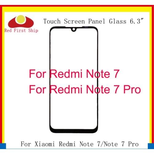 10Pcs/lot Touch Screen For Xiaomi Redmi Note 7/Note 7 Pro Touch Panel Front Outer LCD Glass Lens Note 7 Touchscreen Replacement