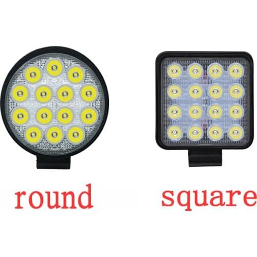 12V 27W 42w 48w LED Car Work Light automobile Headlights Off-Road Vehicles Fog Lamp led auto working lamp 6000K moto spotlights