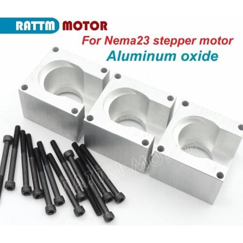 3pcs Nema23 Motor Mounts Bracket Support 57 Stepper stepping Motor Bracket Installation Screw Aluminium Oxide From RATTM MOTOR