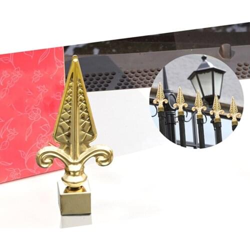 Freeshipping 140mm TitaniumGold Color Decoration Handrail Armrest Stair Fence Gate Door Top Tip Parts Head for Outdoor or Indoor