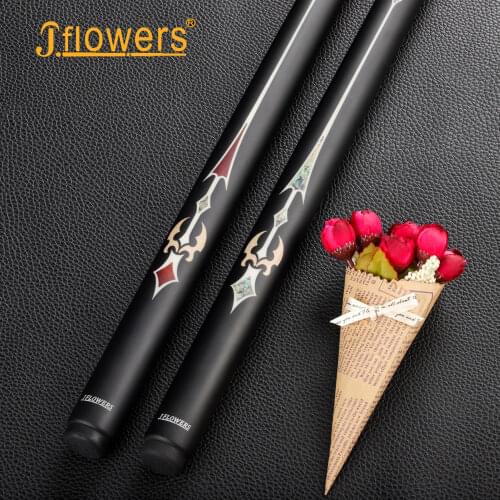 Jflowers Billiard Snooker One Piece Cue Carbon Fiber Shaft 10-10.2mm Black Technology With Extension Billiard Cue Single Cue