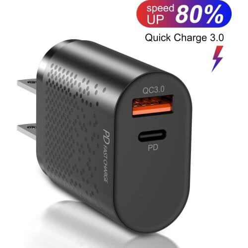 QC 3.0 Fast Charging Travel 20W usb charger For iPhone 12 pro max Samsung Xiaomi Mobile Phone Wall charger Quick Charge