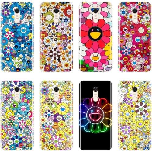 Phone Case For Pocophone F1 Xiaomi Redmi Note 6 Pro 5A Prime 5 4 4X Flower Smile Silicone Back Cover For Redmi S2 6A 5 Plus 4A
