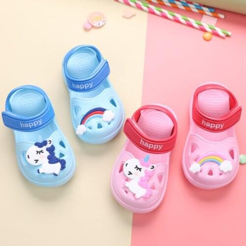 Kids Sandals Summer Non-slip Beach Cave Shoes Slippers Toddler Baby Slippers Soft Bottom Boy Girl Garden Shoes Sandals