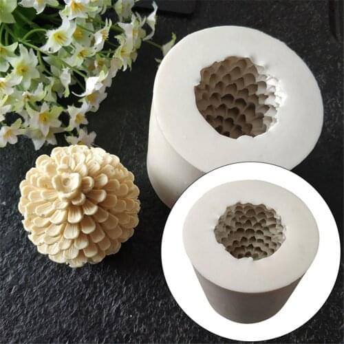 DIY 3D Pine Cones Christmas Tree Silicone Candle Soap Mould Silicone Molds For Candle Making Chocolate Decoration Cake Tools