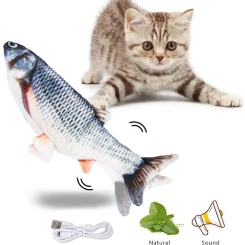 Electronic Pet Cat Toy Electric USB Charging Simulation Fish Toys for Dog Cat Chewing Playing Biting Supplies Dropshiping