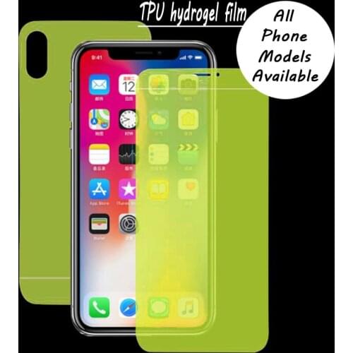 100PCS for IPHONE 6/7/8 Plus/XS MAX/11 pro max/XR/13/12 pro max/12 mini 3D cuvred TPU hydrogel Soft Screen Protector film