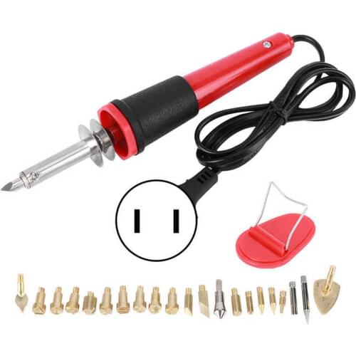 Testing Equipment Battery Capacity Tester Electric Soldering Iron Set Wood Burning Pen Engraving Carving Pyrography Tool 30W