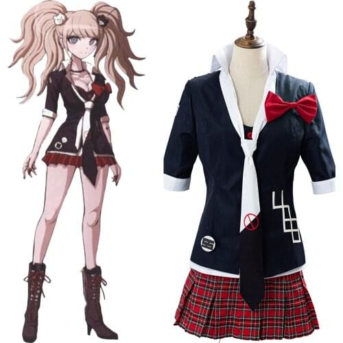 Anime Danganronpa Cosplay Enoshima Junko Costume Outfits Halloween Carnival Suit