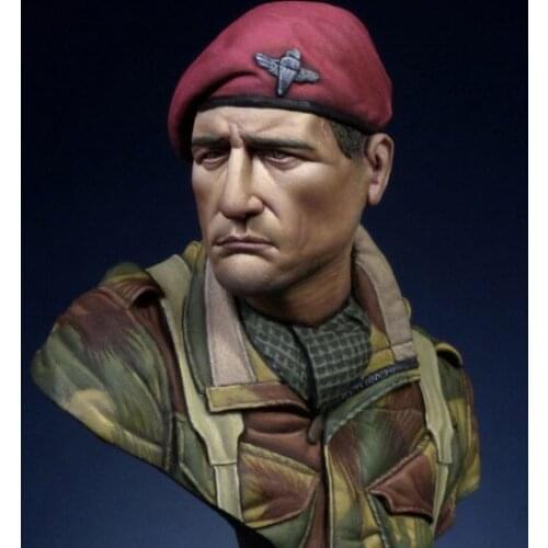 1/16 scale WW2 British Red Devils Parachute miniatures WWII Resin Model Kit figure Free Shipping