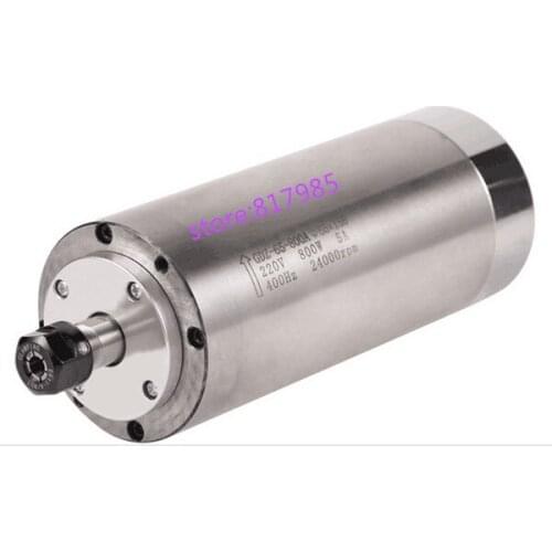 On sale cnc 800w ER11 220V 24000RPM spindle motor cnc milling Water cooling 65x158mm 2 Bearings