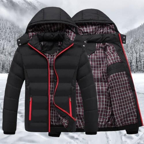 2021 Brand New Winter Mens Parka Coats Casual Windbreak Jackets Male Warm Thick Outwear Hooded Overcoats Mens Clothing 6XL
