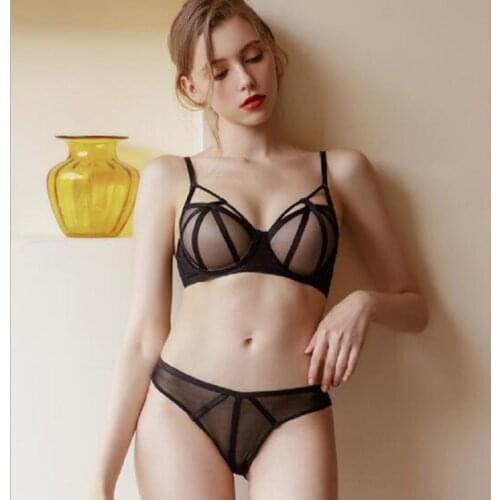 New European and American Sexy Lace-up Bras, Womens Underwear, Underwire Bra Set