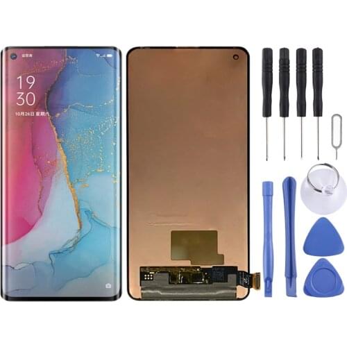 Original AMOLED Material LCD Screen and Digitizer Full Assembly for OnePlus 8 (Black)