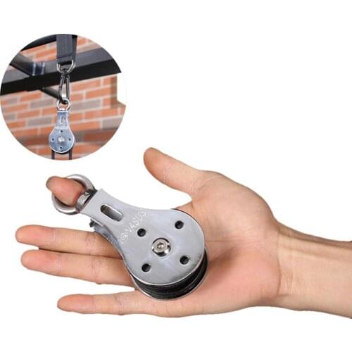 Stainless Steel Bearing Lifting Pulley Hanging Wheel Silent Fitness Wheel Hanging Wheel Mute Silent Wheel For Sports Fitness