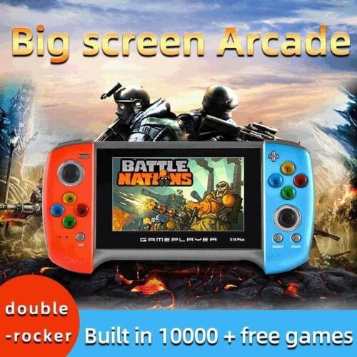Handheld game console retro video game 4.3 inch handheld game console 64 bit arcade game retro game console 10,000 classic games