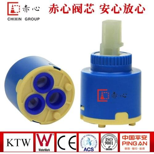 Factory direct 35mm flat feet three holes single sealed hot and cold water 180 degrees spool solar water spool