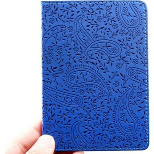 Passport Covers Lavender Print Passport Cover Passport Bag Case PU Leather ID Card Holder Travel Ticket Pouch Packages