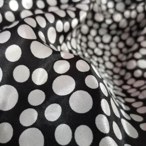Ribbon Cap Fabric Satin Dotted Soft Sateen Tilda Craft Silky Printed DIY Sewing Material