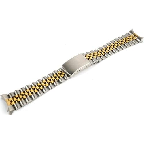 19mm Jubilee Watch Replacement Band Bracelet Compatible with Rolex Tudor Gold/Ss Two Tone