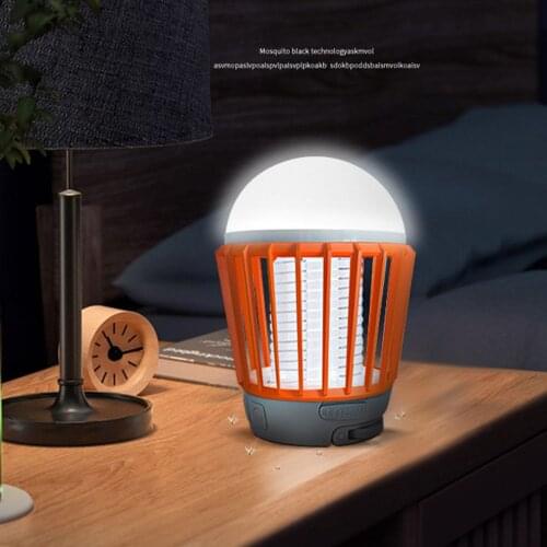 Outdoor Rechargeable Waterproof Mosquito Killer Bug Zapper Light Camping Mosquito Eradicator Light Repellent Lamp Indoor Silent