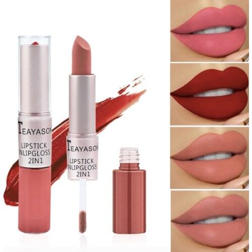 Nude Red Lipstick Velvet Waterproof Matte Hidratante Labial Szminka Do Ust Batom Lipgloss Lip Tint Błyszczyk Matowa Rossetti Lot