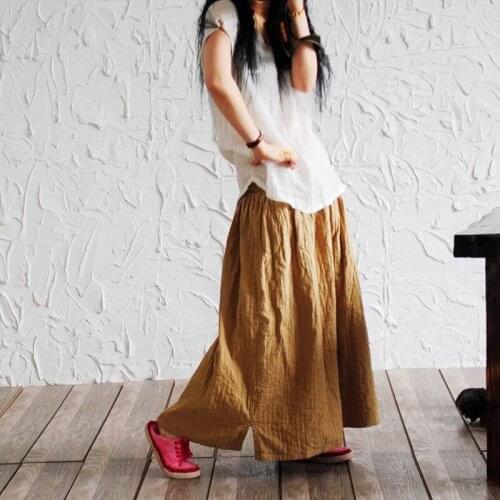 Women Summer Autumn Solid Color Elastic Waist Skirts Ladies Plus Size Simple Skirt Female 2021 Vintage Skirt Bottoms Skirt