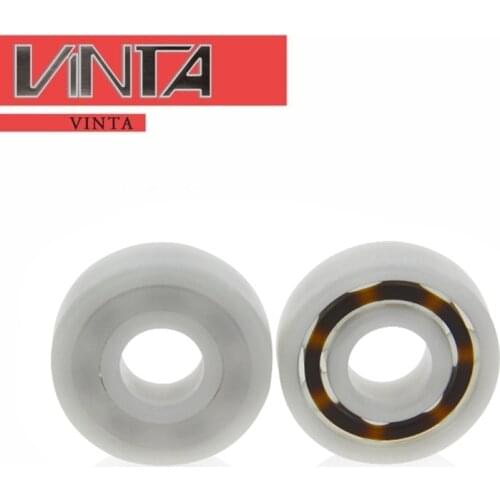 1pcs Nylon Plastic Ball Bearings POM6206 POM6207 POM6208 CNC Miniature Ceramic Ball Bearings shaft bearings housing rodamiento