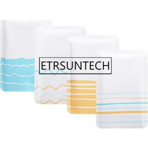 1000pcs Vacuum Seal Metallic Mylar Plastic Bag Open Top Tear Notch Pouch Aluminum Foil Mylar Storage Bags