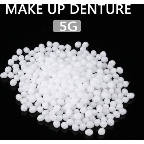 10g Falseteeth Teeth Solid Glue Fangs Fake Tooth Dentures Props Temporary Filling Teether Costume Party DIY Decorations
