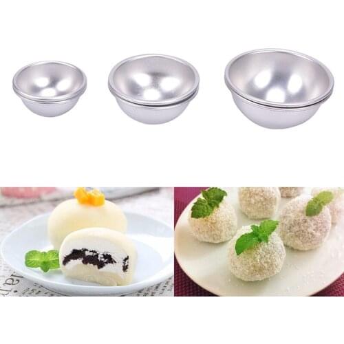 3D Aluminum Sphere Bath Bomb Cake Pan Tin Baking Pastry Ball Mould