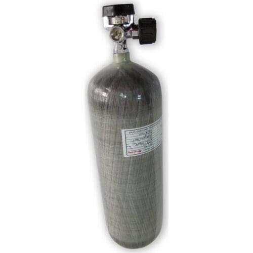 AC1093 9L Hunting Scuba Pcp Airforce Carbon Fiber Cylinder Airsoft Tank 4500Psi Target For Shooting Paintball Gun With Valve