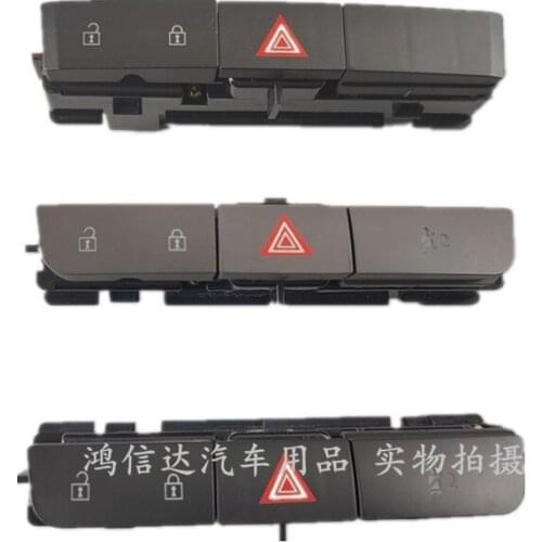 For Buick Regal Emergency Light Switch Excelle XT GT Double Flashing Hazard Light Door Lock Switch Button Button Interior Parts