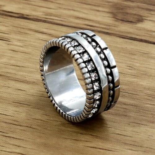 AZX Silver Rings For Men