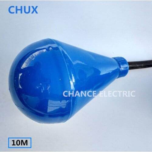 CHUX PVC Float Level Switch 10m Cable Float Sensor Liquid Fluid Water Pump Level NO/NC Controller Sensors M15-5