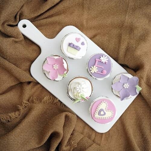 Colored cake plate afternoon tea dessert tray macaroon chopping board cake stand in cake modle