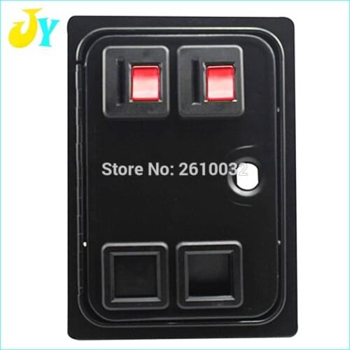 Dual american style coin door with coin acceptor for arcade cabinet casino machine slot game cabinet Coin operator machine