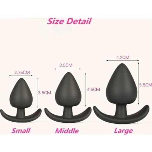 Gay Fetish Sex Toys Silicone Heart Anchor Butt Plug Anal Expander,G Spot Stimulator Anus Dilator Anal Plug for Adults ST335
