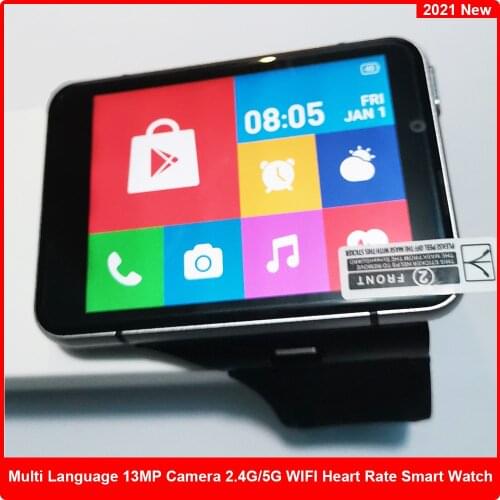 Inteligentne zegarki Men 4G Smart Watch Montre Homme Heart Rate Monitor 4GB 64GB ROM Android 9 Business Game Smart Relogio 2021