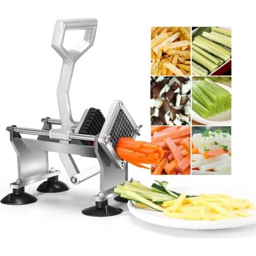 Commercial Potato Strips Slicer Stainless Steel French Fry Potato Chips Cutter Househeld Kitchen Vegetable Chopper Tools