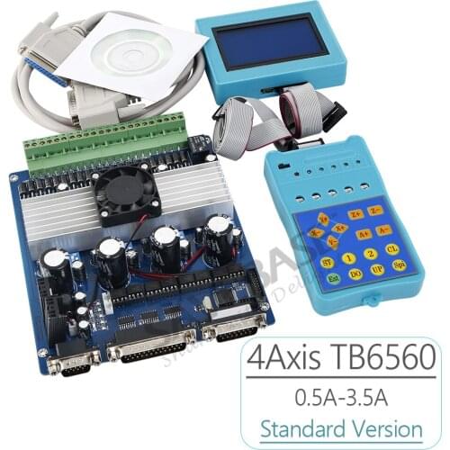 Upgraded 4Axis CNC DIY TB6560 Stepper Motor Driver Set +LCD Display +Control Pad