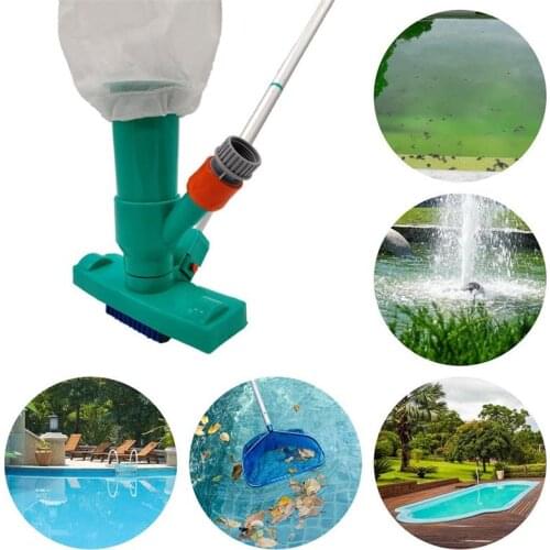 Mini Jet Swimming Pool Vacuum Cleaner Pool Cleaning Tools Set Vacuum Brush Pole Vacuum Cleaner Head For Fountains SPA Pond