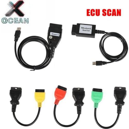 Newest for Fiat ECU Scan Diagnostic Cables FiatECUScan + MultiECUScan work For Fiat / Alfa Romeo / Lancia free shipping