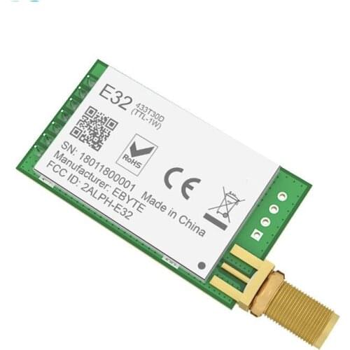 2021 New SX1278 433MHz 30dBm 1W Serial Port Transceiver E32-433T30D SMA Long Rangerf