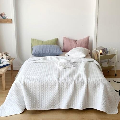 Solid quilted cotton bed linen Sofa bed cover bed Plaid sheet Bedspread on the bed Coverlet blanket Bedspreads for double bed