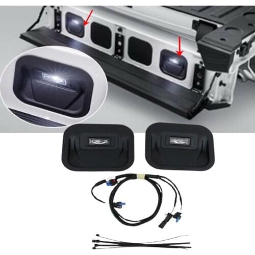A Pair Car Tailgate Step Light Kit For GMC Sierra 2019 2020 2021 84347814 Auto Rear Tail Brake Singal Light Assembly