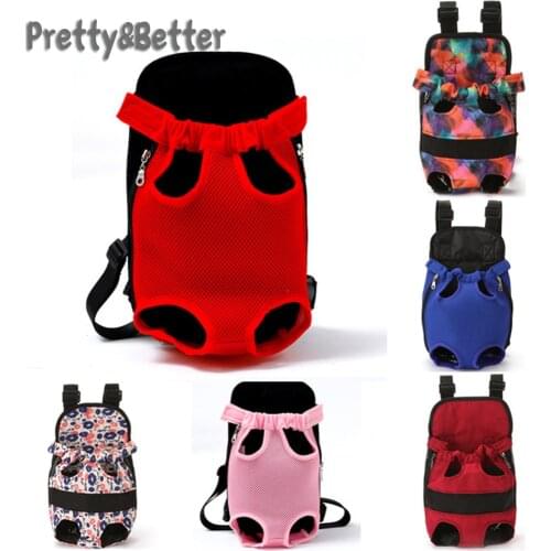 Pretty&Better Portable Outdoor Cat Dog Bag Pet Breathable Backpack Puppy Travel Carrier for Small Dog Travel Bag Cat Carrier