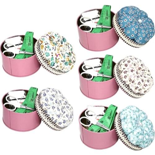 Pumpkin Pin Cushion with Sewing Tools for Quilting Patchwork Sewing