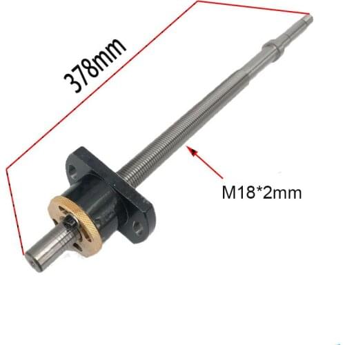 Complete Screw with Nut M18*2*378*15mm for Wire Cutting Machine