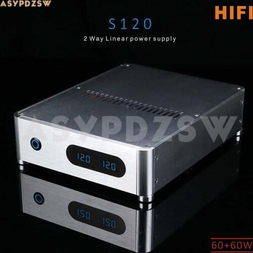 S120 60W+60W R-Core Ultra Low Noise Linear Power supply 2 way DC 5V---24V LPS/PSU
